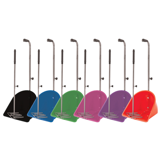 Perry Equestrian Muck Grabber Horse Manure Scoop with Retractable Handles