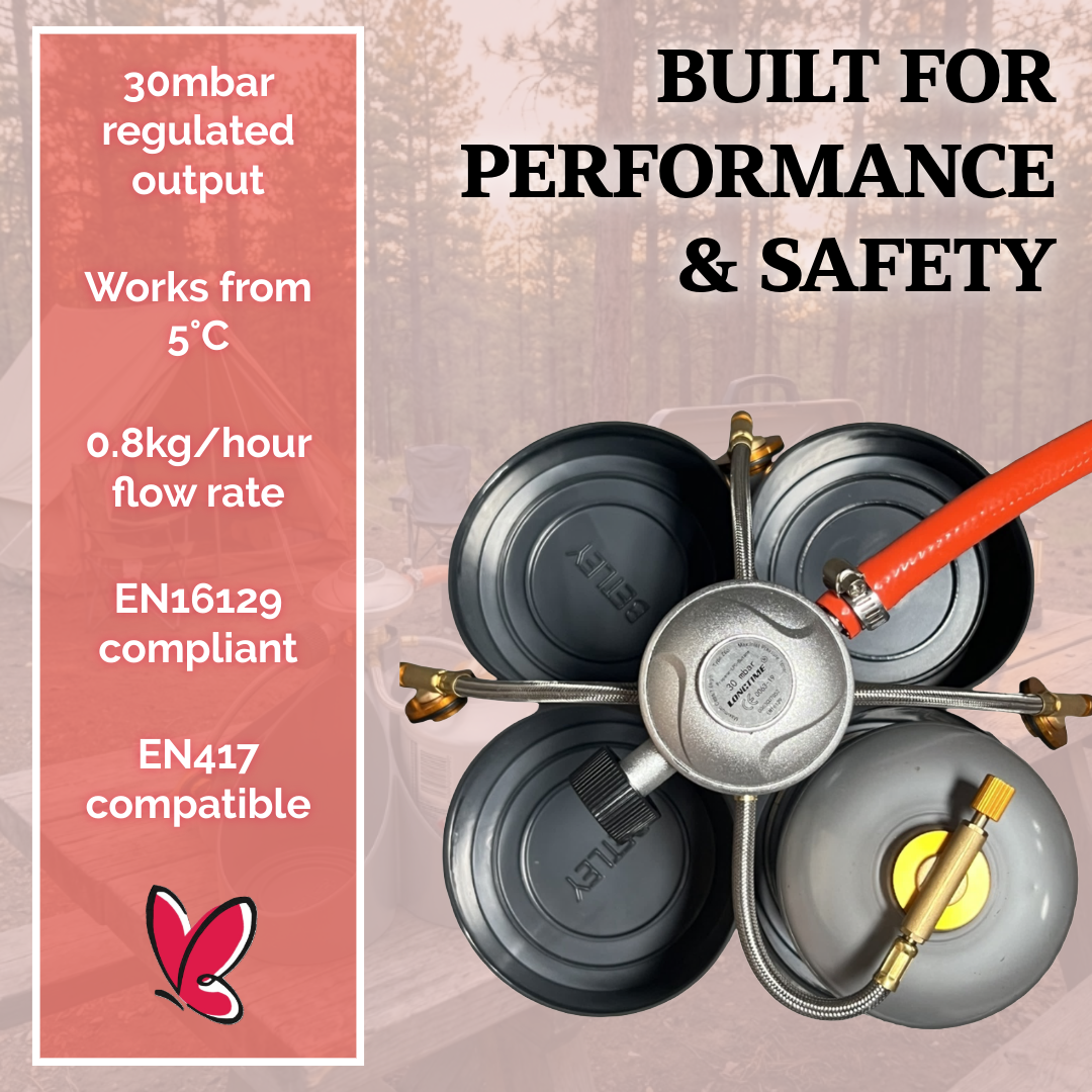 4 Canister Fuel Pack - Portable Multi-Gas Power System for Camping Outdoor BBQ