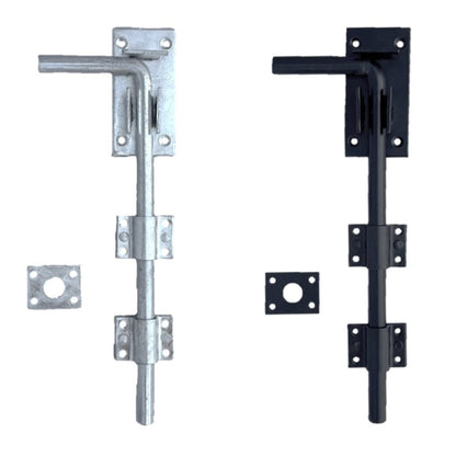 Marketplace JPG companion for Drop Bolt 12" 18" 24" Gate Garage Heavy Duty Lock Galvanised or Black