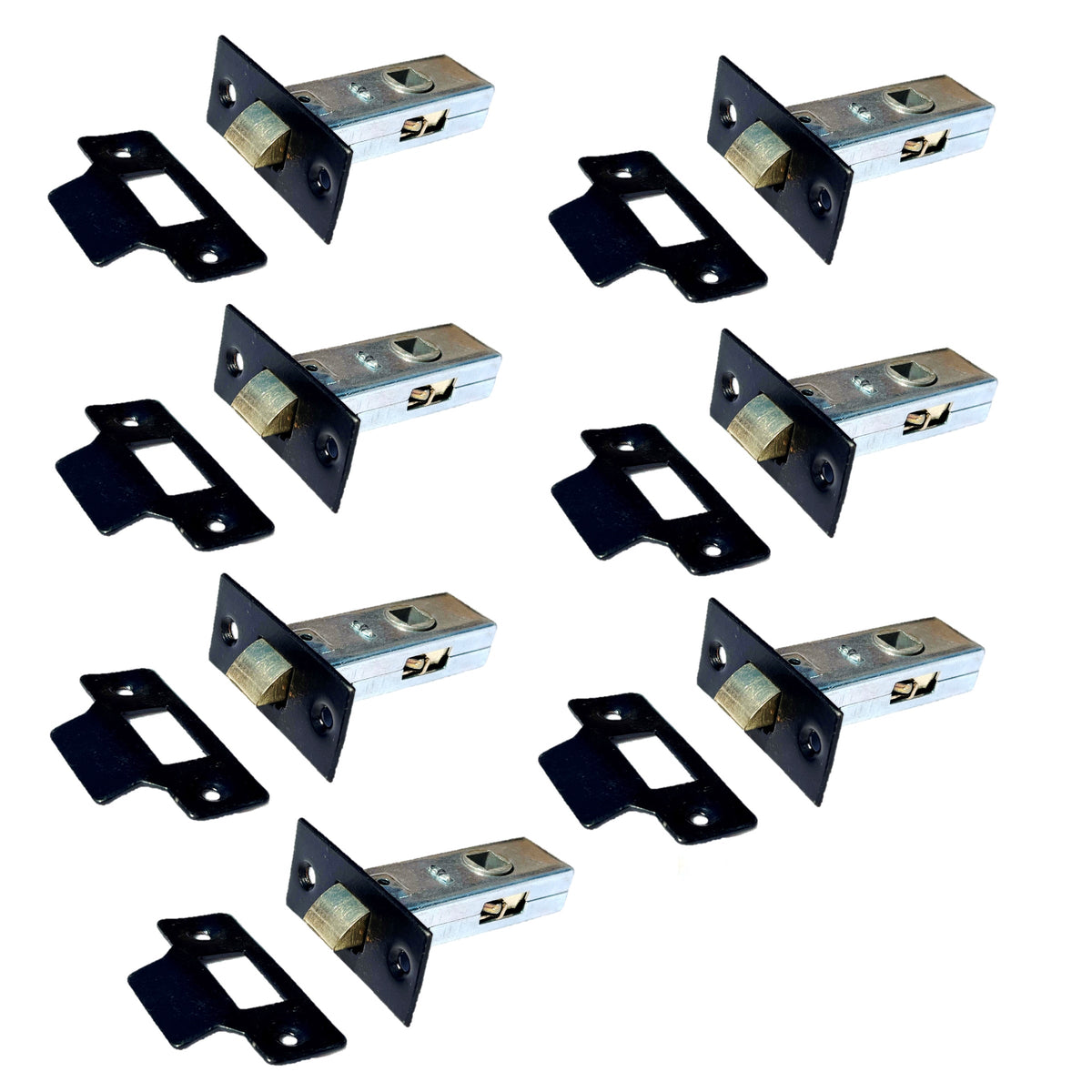 Marketplace JPG companion for Mortice Tubular Door Latch 2.5" 63mm Internal Door Catch Black 1-10