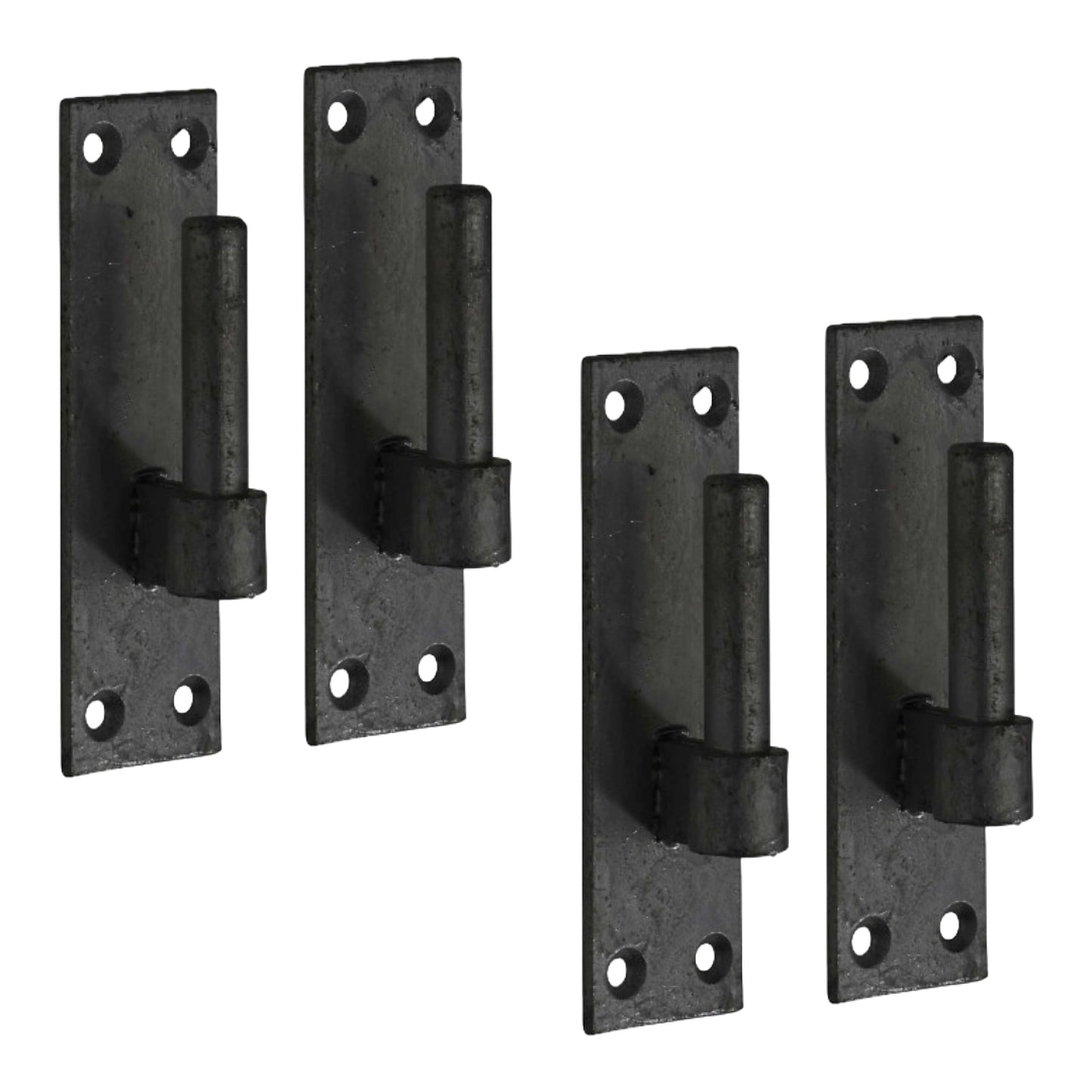 Marketplace JPG companion for Heavy Duty Gate Hooks 2 Pairs for Band Gate Hinge Brackets 12mm Pin Black - 165mm X 45mm