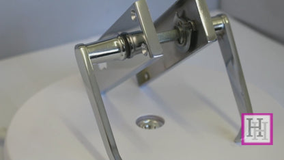 Door Handles Straight Lever Lock Keys Hinge Set - Chrome 150 x 40mm