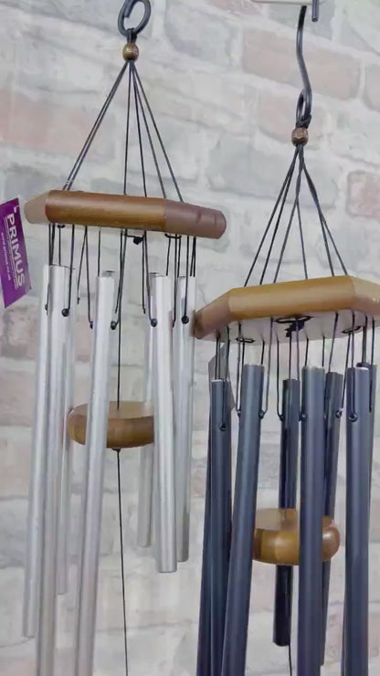 Musical Wind Chime - 28" Black and Chrome