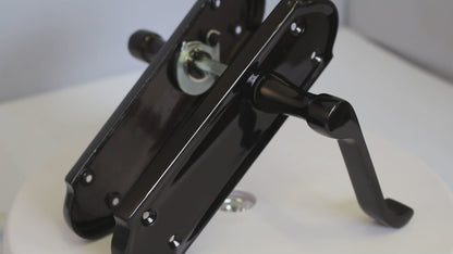 Ashford Door Handle Latch Scroll Lever - Black Nickel Latch & Hinge Pack