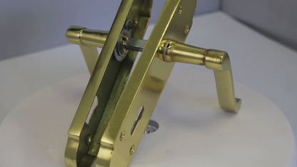 Epsom Door Handle Lock Victorian Scroll Lever - Brass