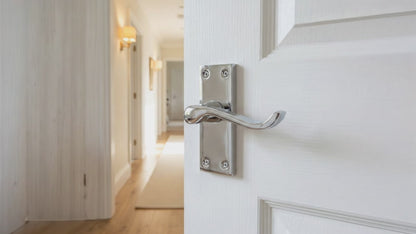Multipack Victorian Scroll Latch Door Handle - Chrome 1-8 Pairs - 118mm