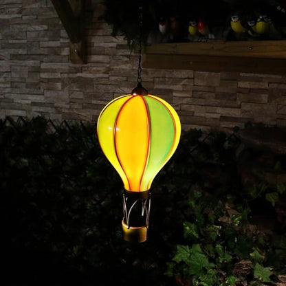 Tesco JPG version for Rainbow Solar Hot Air Balloon - Outdoor Hanging LED Light for Garden, Patio & Porch Décor - 45cm x 14cm x 14cm