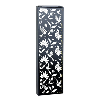Metal Solar Wall Panel Butterfly Flowers or Birds Pattern Design