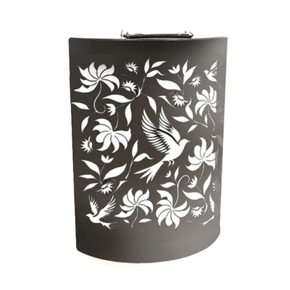 Curved Birds Solar Wall Panel LED Light Metal Garden Wall Lights