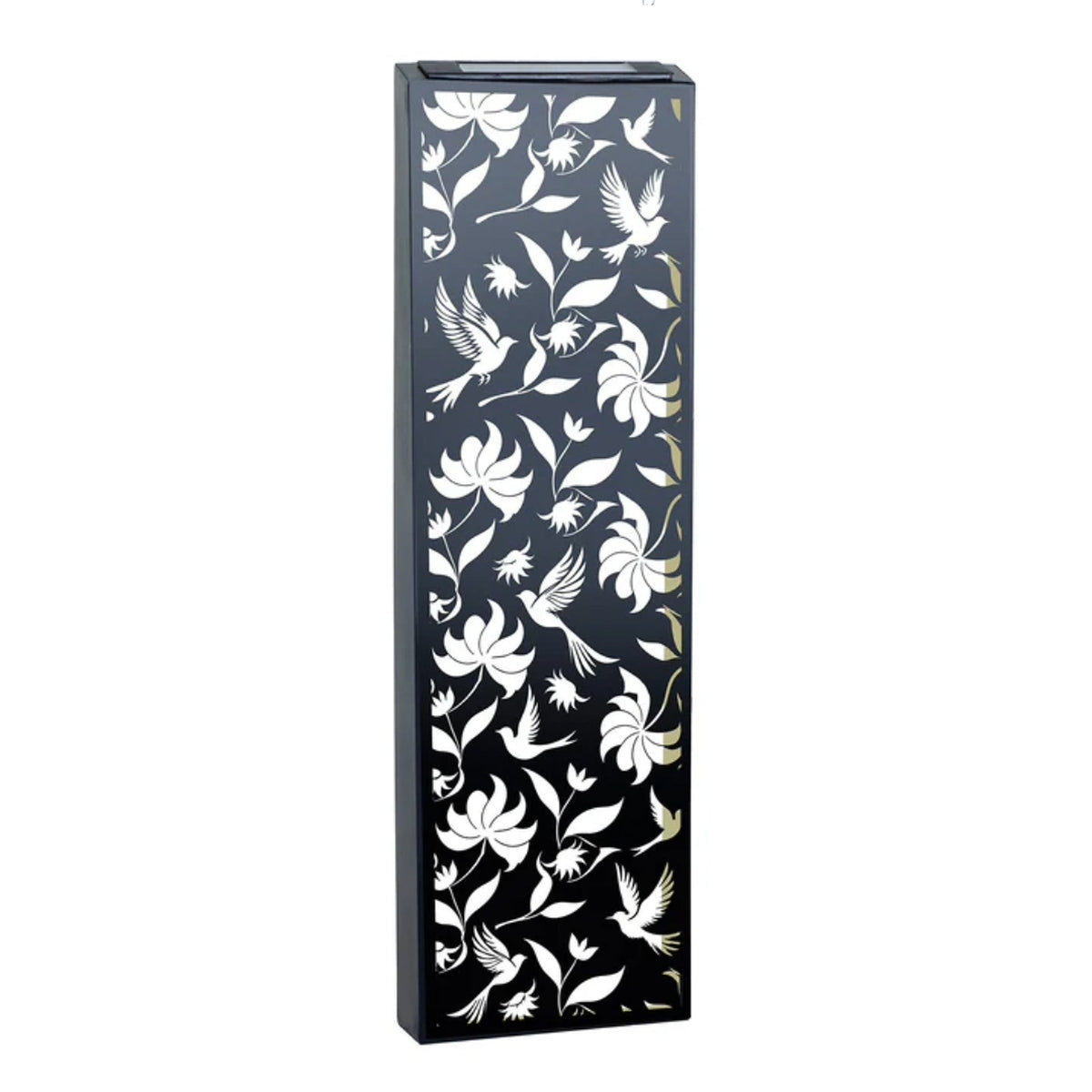 Marketplace JPG companion for Metal Solar Wall Panel Butterfly Flowers or Birds Pattern Design