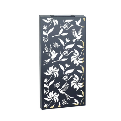 Metal Solar Wall Panel Butterfly Flowers or Birds Pattern Design