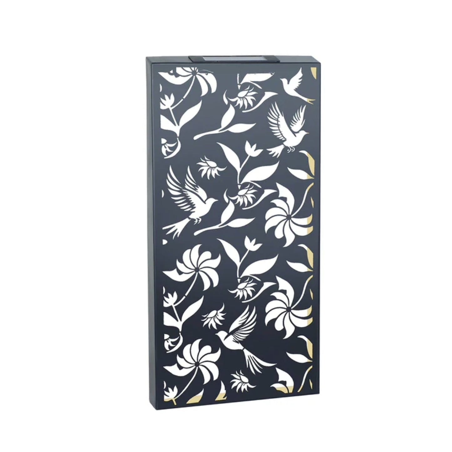 Marketplace JPG companion for Metal Solar Wall Panel Butterfly Flowers or Birds Pattern Design