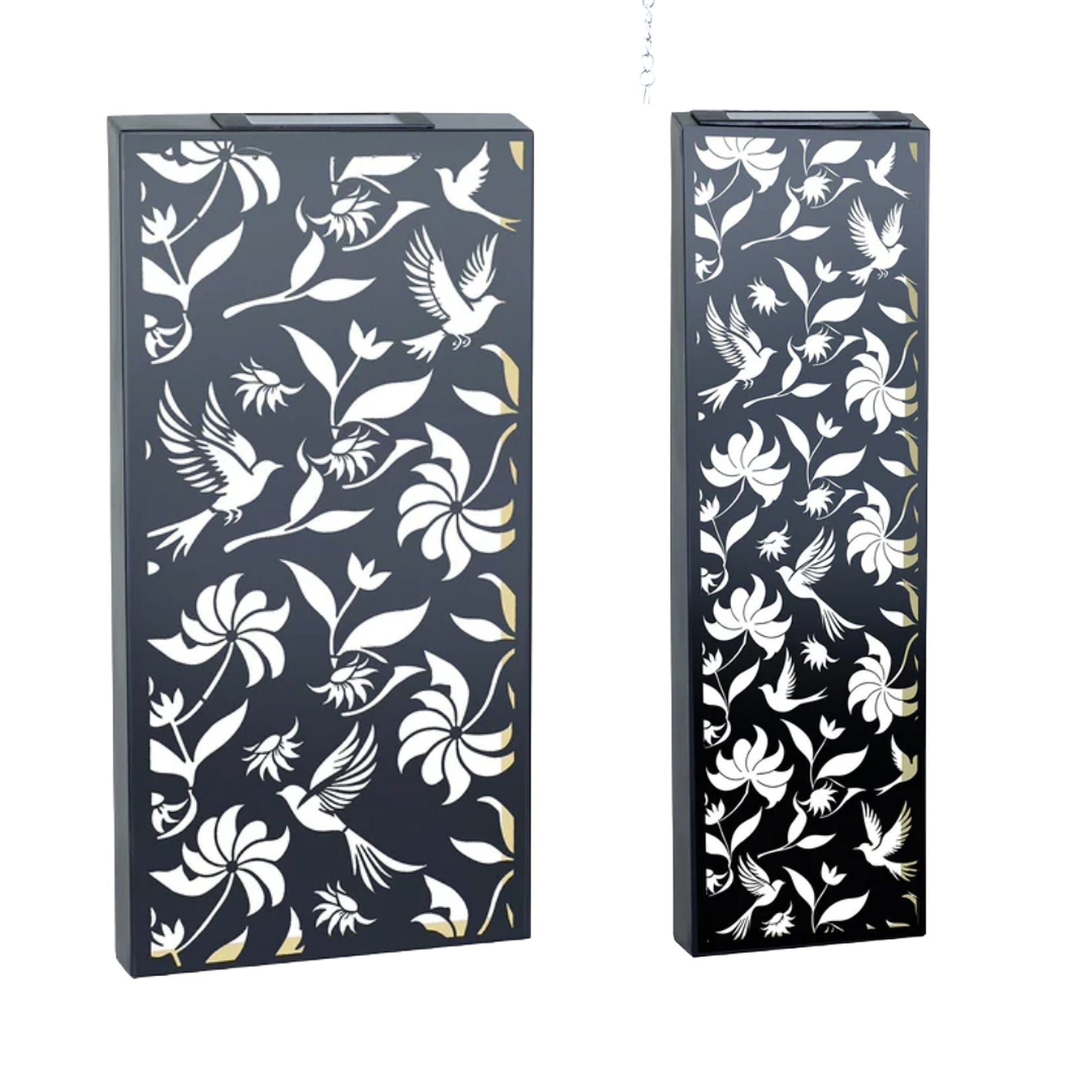 Tesco JPG version for Metal Solar Wall Panel Butterfly Flowers or Birds Pattern Design