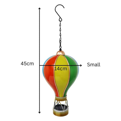 Marketplace JPG companion for Rainbow Solar Hot Air Balloon - Outdoor Hanging LED Light for Garden, Patio & Porch Décor - 45cm x 14cm x 14cm