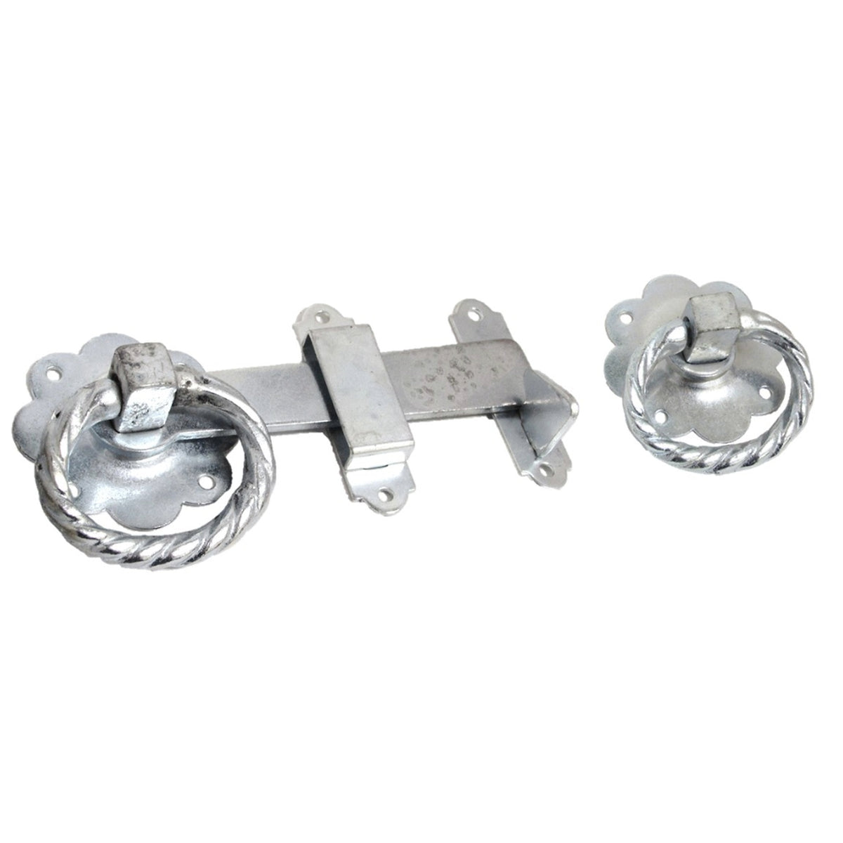 Marketplace JPG companion for Ring Gate Latch Zinc Plated 6" 150mm Twisted Ring Silver Garden Gate Catch
