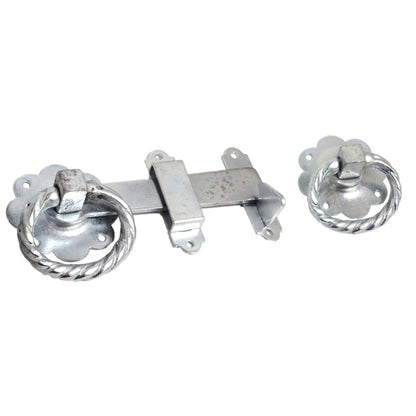 Marketplace JPG companion for Ring Gate Latch Zinc Plated 6" 150mm Twisted Ring Silver Garden Gate Catch