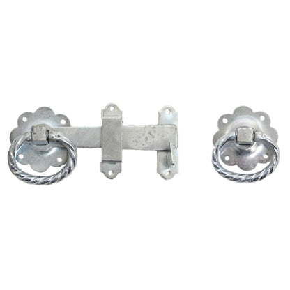 Marketplace JPG companion for Ring Gate Latch Zinc Plated 6" 150mm Twisted Ring Silver Garden Gate Catch