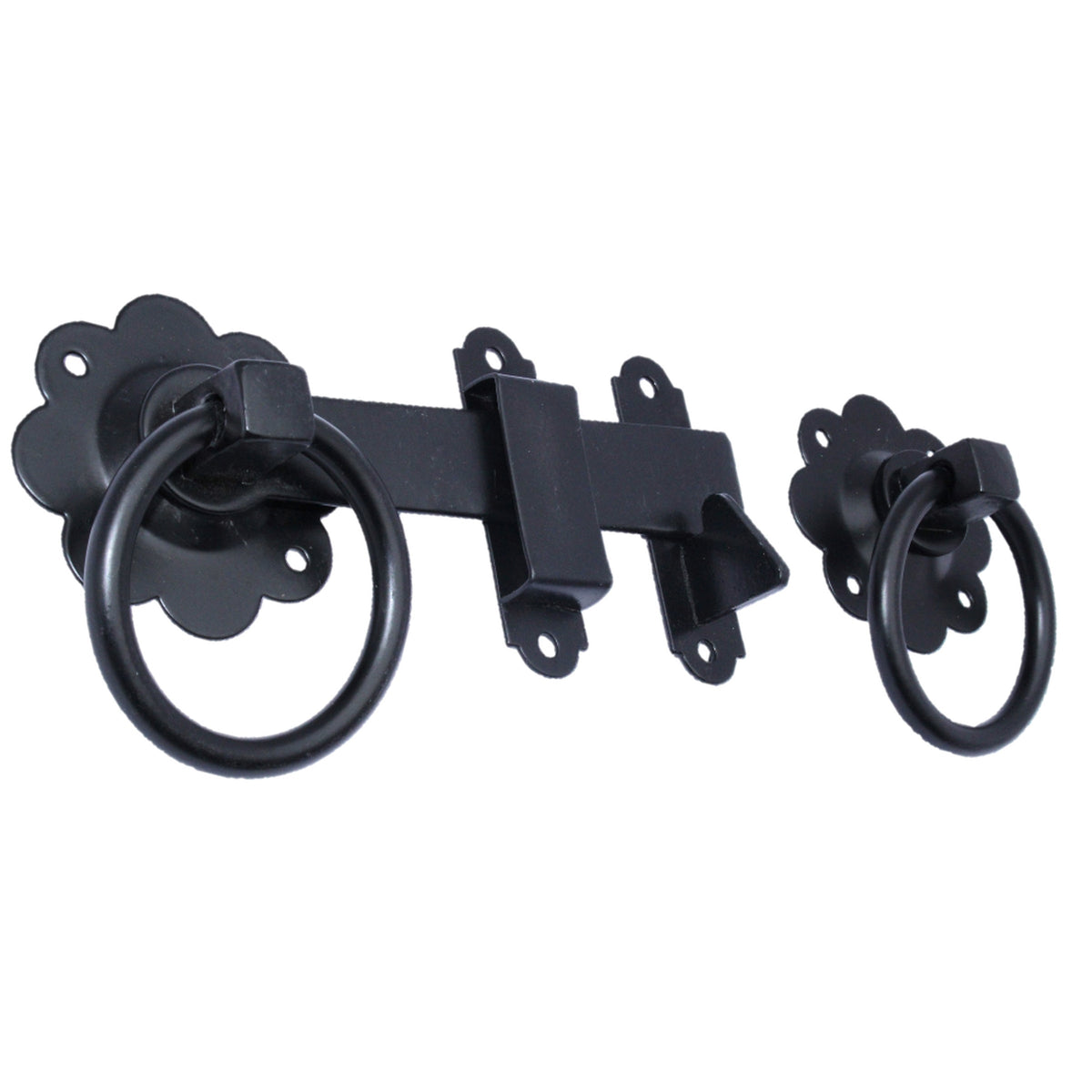 Marketplace JPG companion for Ring Gate Latch Black 6" 150mm Plain Ring Garden Gate Catch
