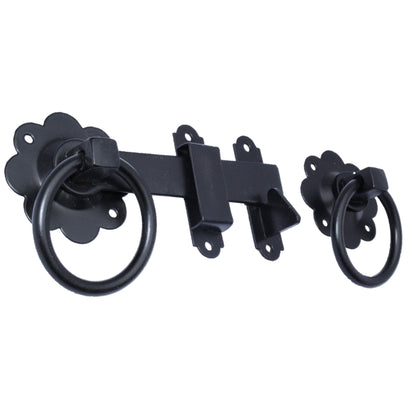 Marketplace JPG companion for Ring Gate Latch Black 6" 150mm Plain Ring Garden Gate Catch