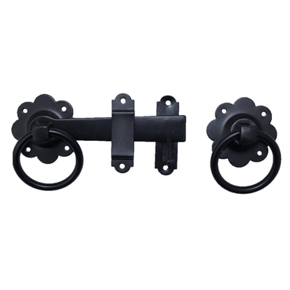 Marketplace JPG companion for Ring Gate Latch Black 6" 150mm Plain Ring Garden Gate Catch