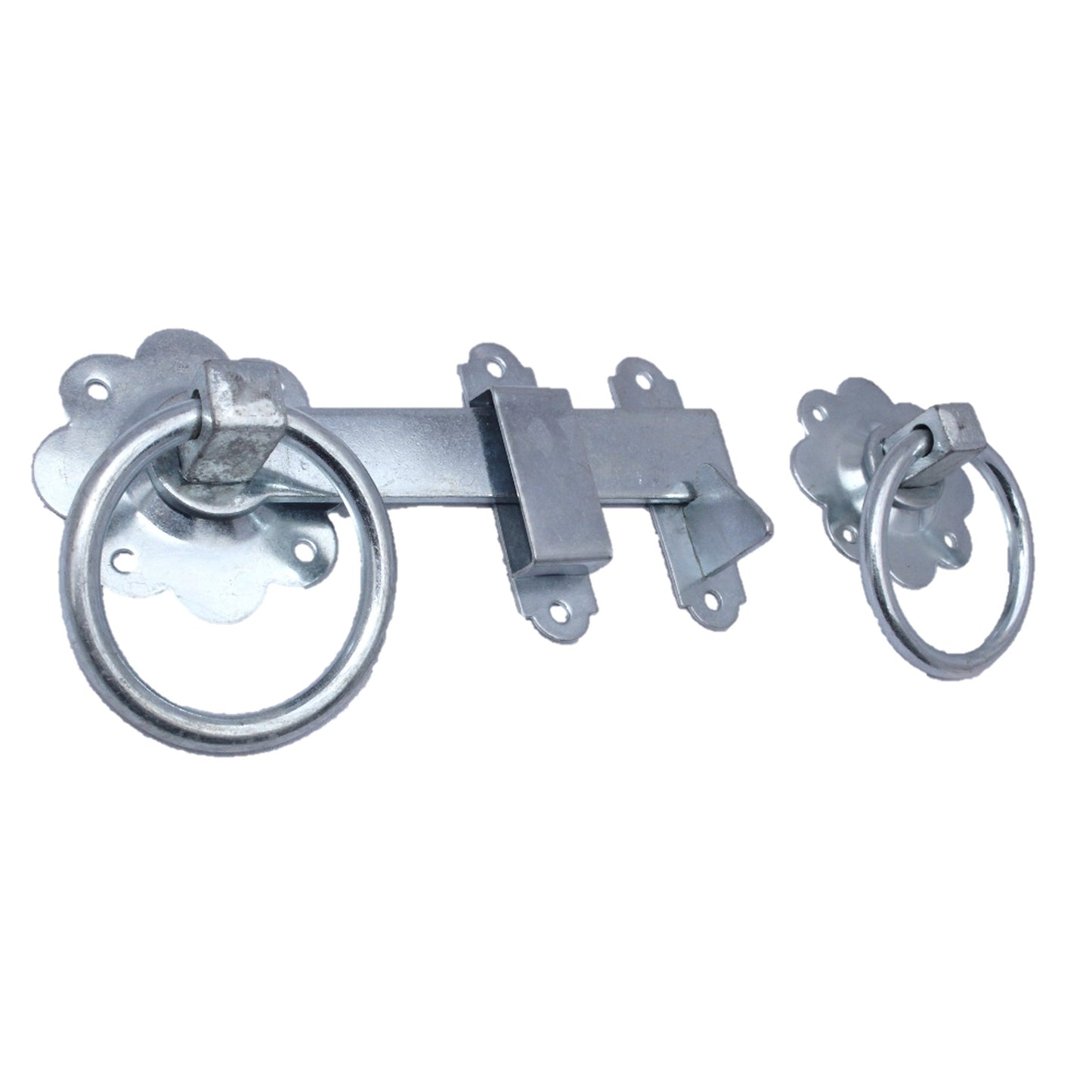 Marketplace JPG companion for Ring Gate Latch Zinc Plated 6" 150mm Plain Ring Garden Silver Gate Catch