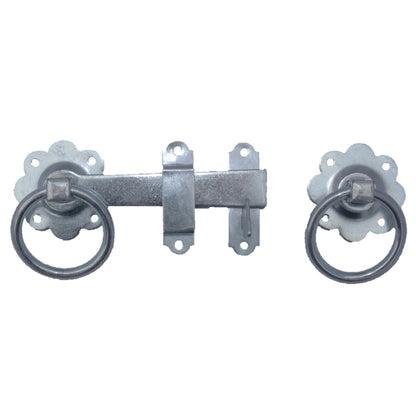 Marketplace JPG companion for Ring Gate Latch Zinc Plated 6" 150mm Plain Ring Garden Silver Gate Catch