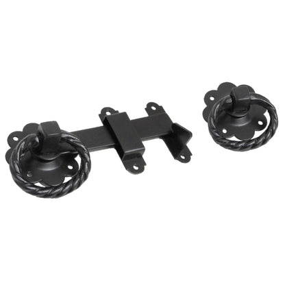 Marketplace JPG companion for Ring Gate Latch Black 6" 150mm Twisted Ring Garden Gate Catch