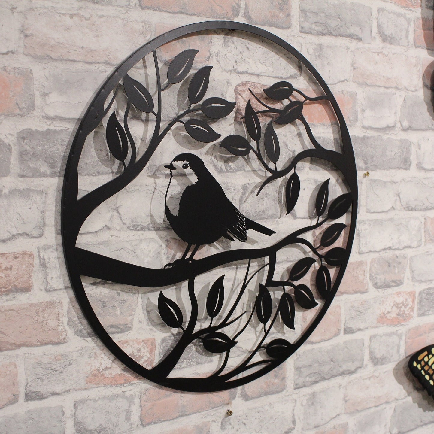 Décoration murale en métal noir représentant une silhouette de Robin des Bois