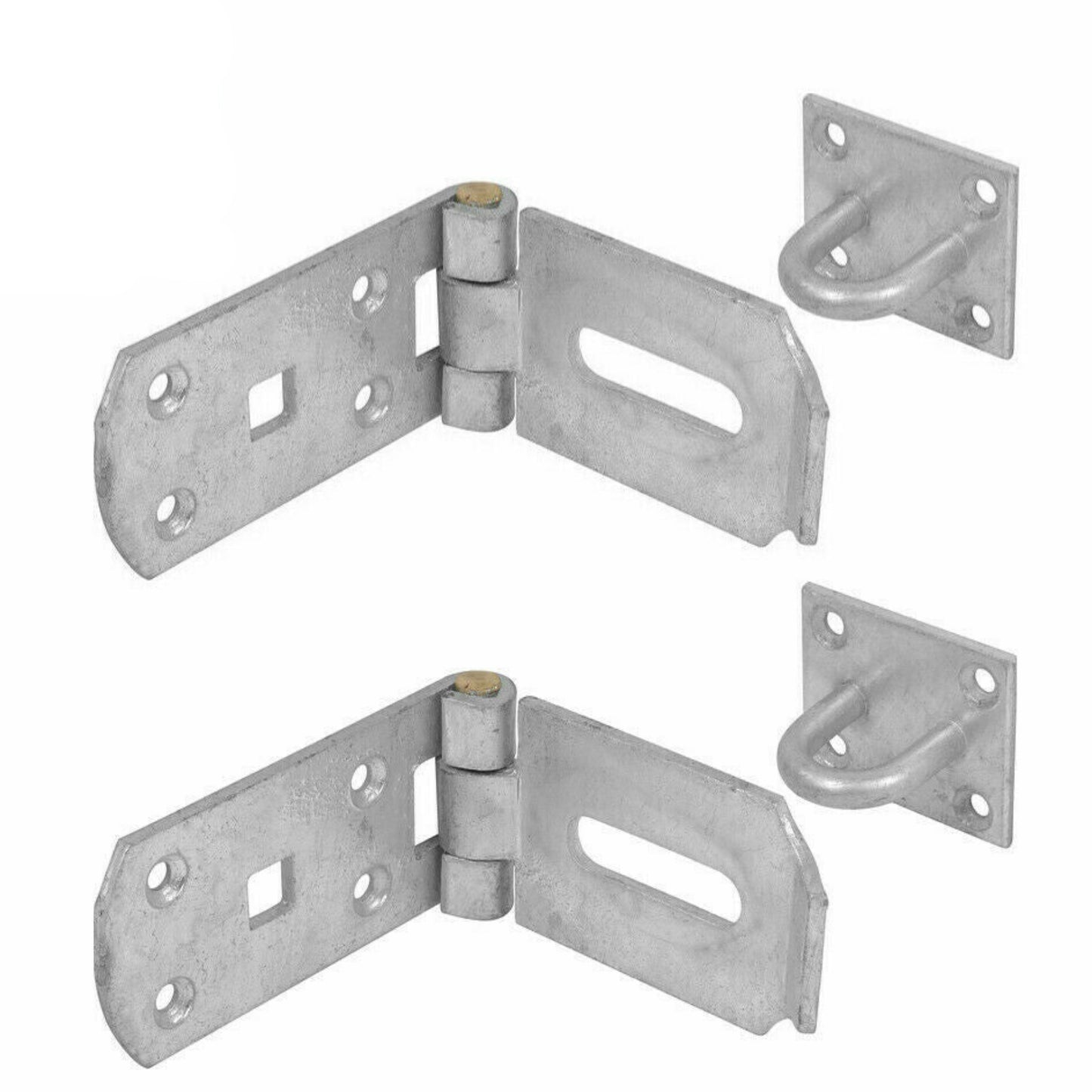 Heavy-Duty Galvanised Hasp & Staple – 10″, Pack of 1 or 2 – 2