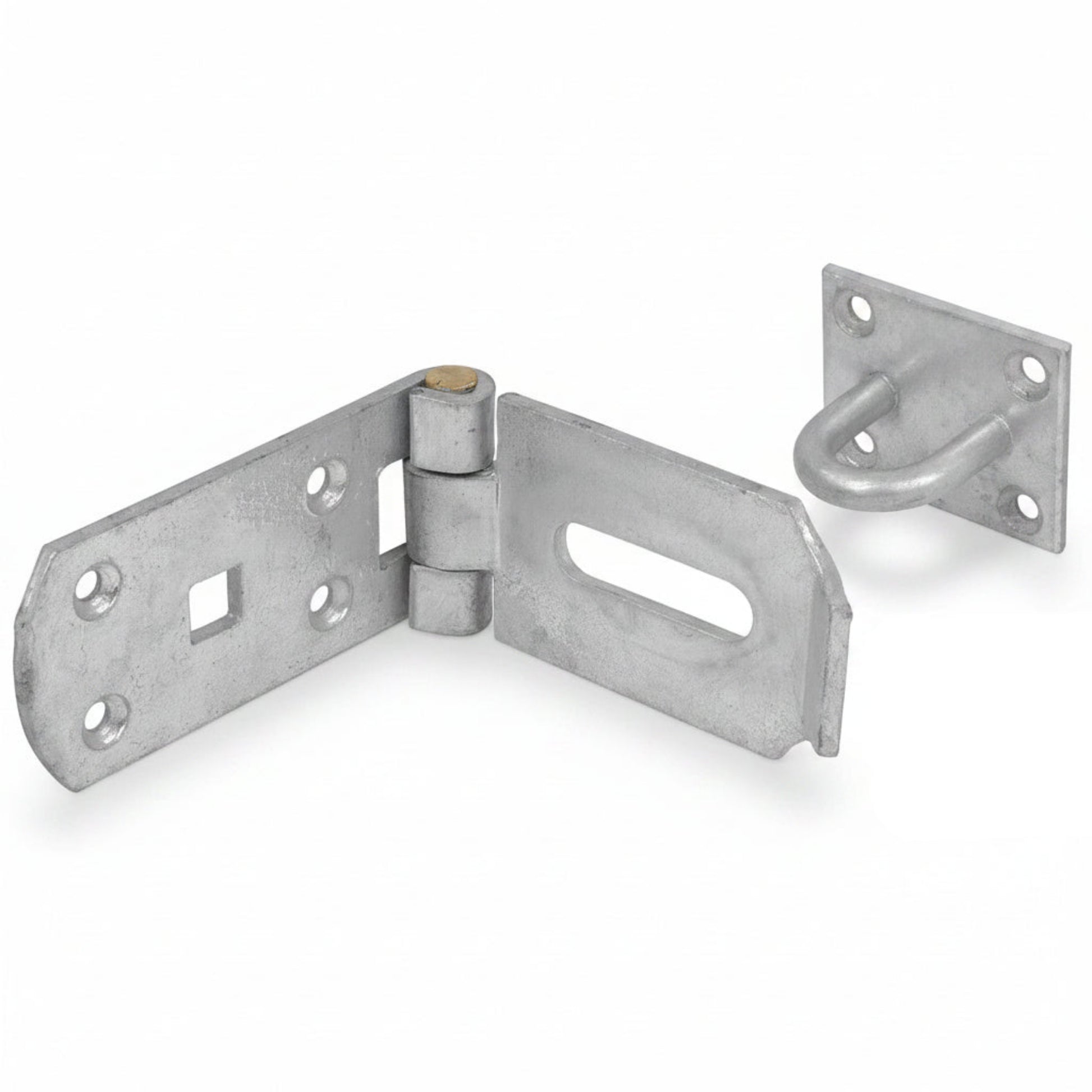 Heavy-Duty Galvanised Hasp & Staple – 10″, Pack of 1 or 2 – 1