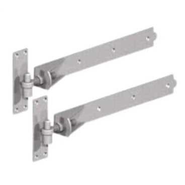 Adjustable Gate Hinges Pair 900mm 36" Galvanised Heavy Duty Hook and Band Stable