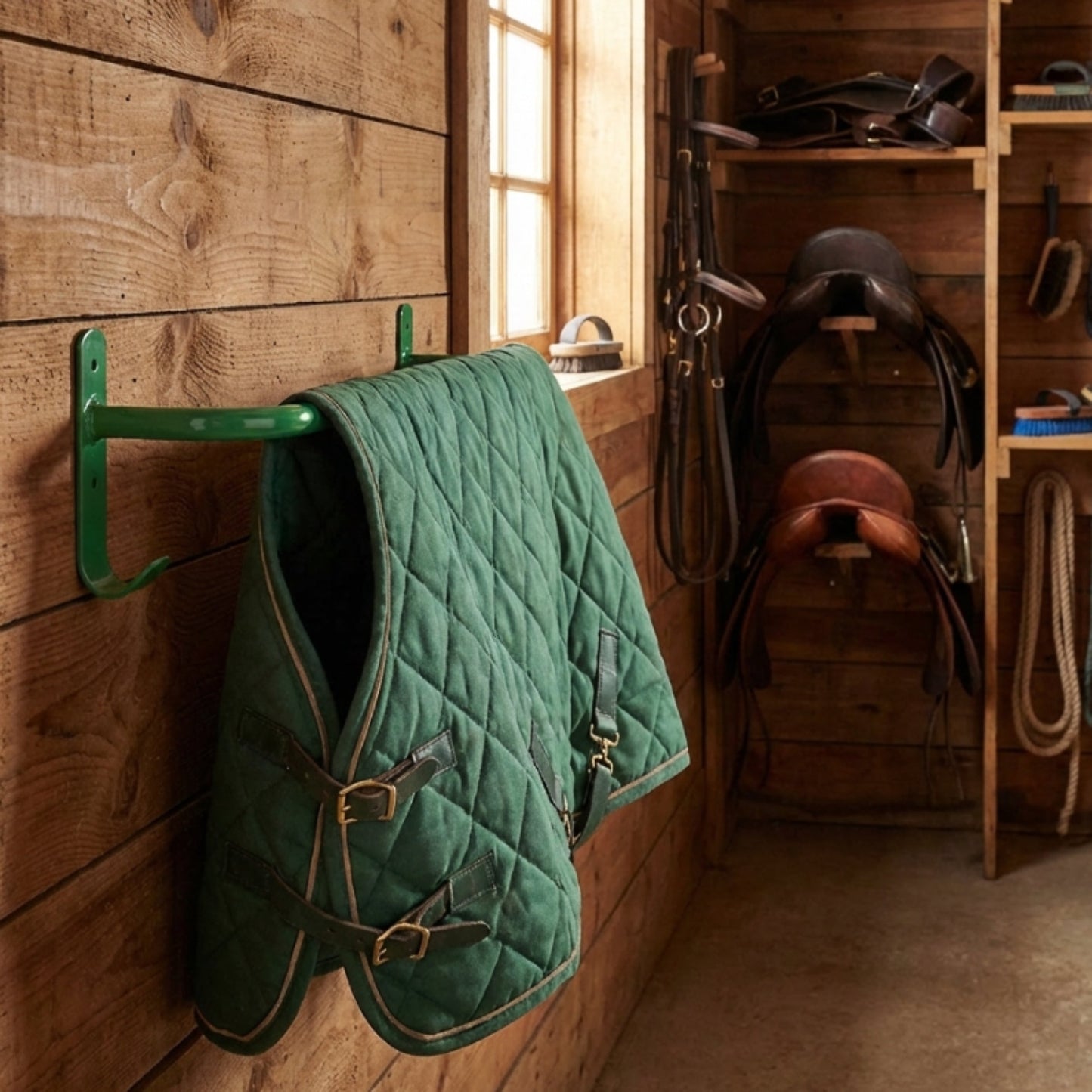 Marketplace JPG companion for Perry Equestrian Rug Rail Horse Stable Yard Tack Room Accessories Colours