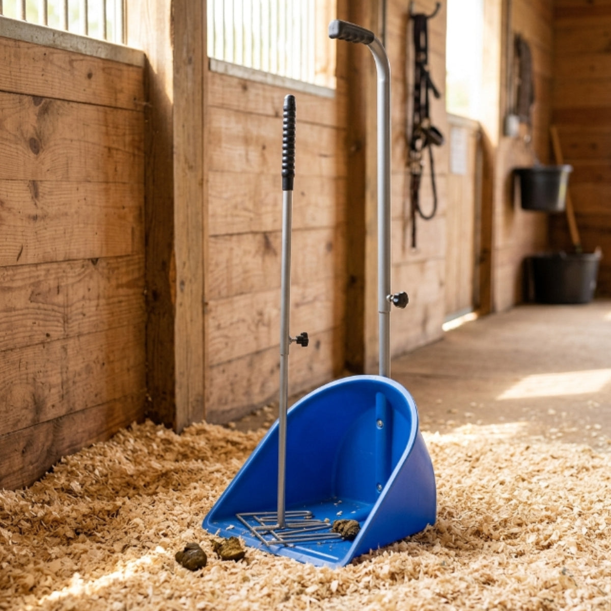 Marketplace JPG companion for Perry Equestrian Muck Grabber Horse Manure Scoop with Retractable Handles - 455mm