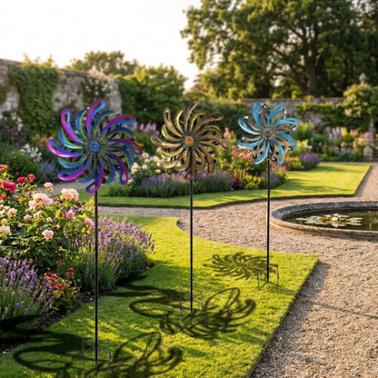 Marketplace JPG companion for Vortex Wind Spinner Stake, 120cm Kinetic Metal Wind Sculpture