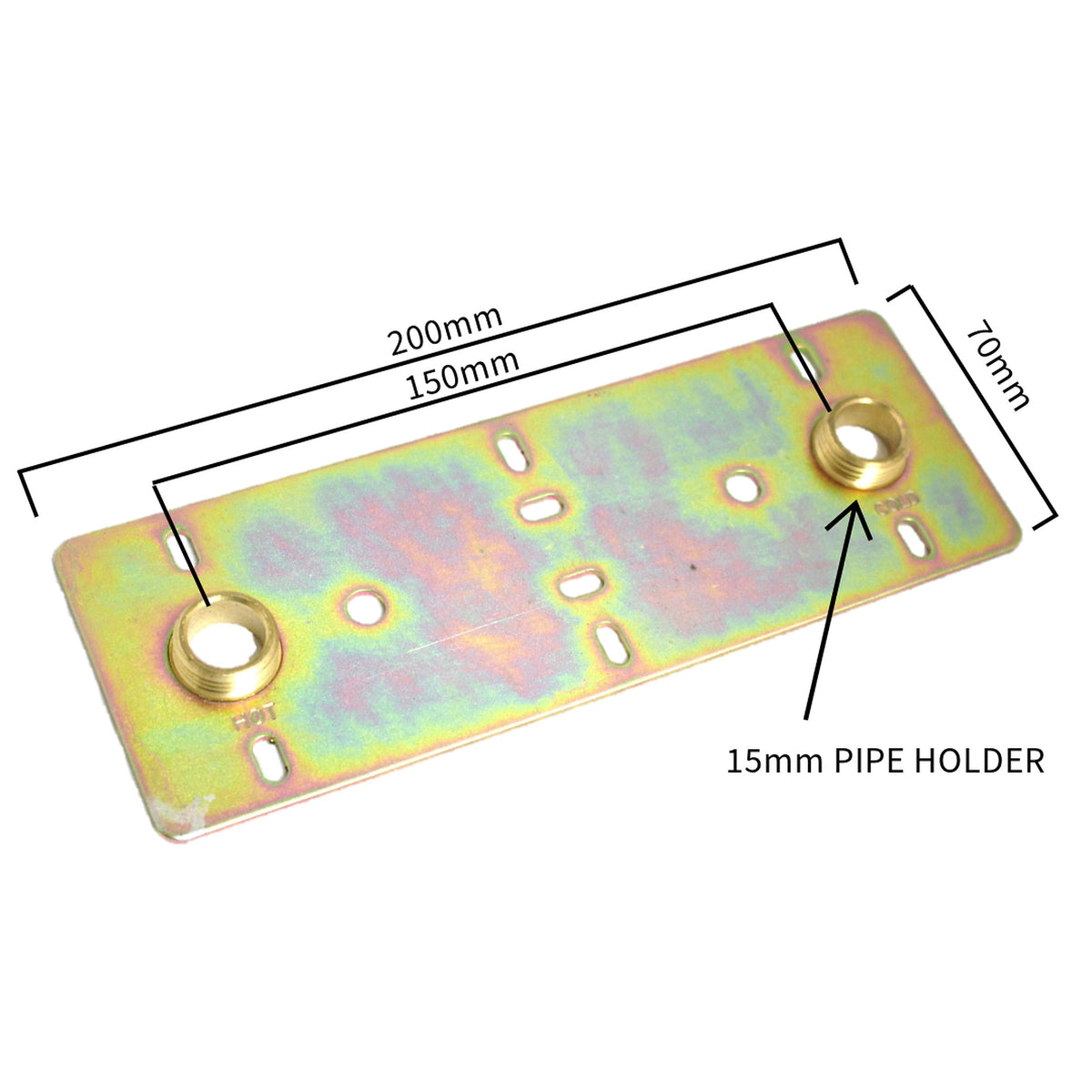Marketplace JPG companion for Shower Fixings Plate Concealed for Exposed Bar Valve 150mm