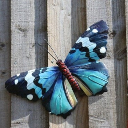 Tesco JPG version for Set of 3 Metal Butterfly Wall Art - Pink Yellow Blue Butterflies - 14cm x 23cm x 1cm