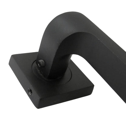 Marketplace JPG companion for UNO-2 Door Handle Matt Black Lever on Square Rose Internal Handles + 64mm Latch & Hinges