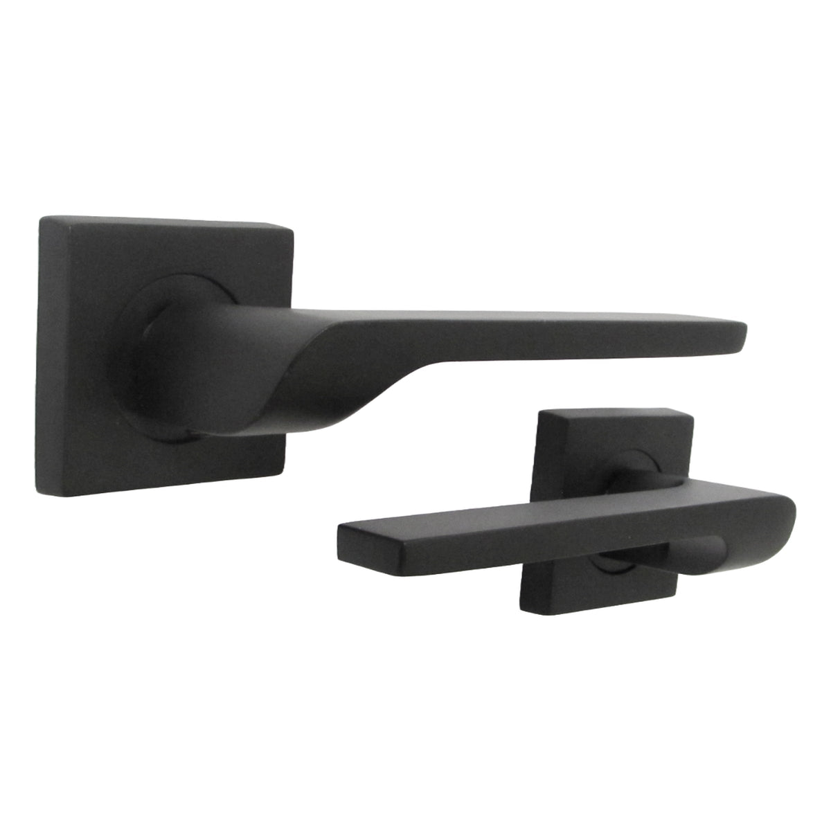 Marketplace JPG companion for UNO-2 Door Handle Matt Black Lever on Square Rose Internal Latch Wooden Door Handles