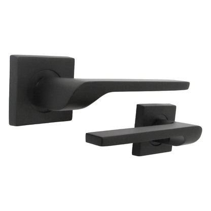 Marketplace JPG companion for UNO-2 Door Handle Matt Black Lever on Square Rose Internal Latch Wooden Door Handles