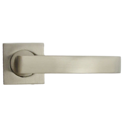 Marketplace JPG companion for Cafri Door Handle Satin Nickel Rectangular Lever on Square Rose Internal Latch Handles