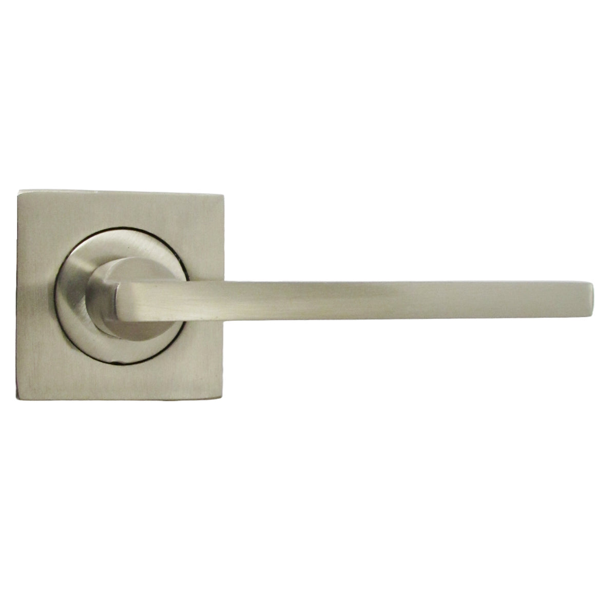 Marketplace JPG companion for UNO Door Handle Satin Nickel Modern Lever on Square Rose Internal Latch Handles