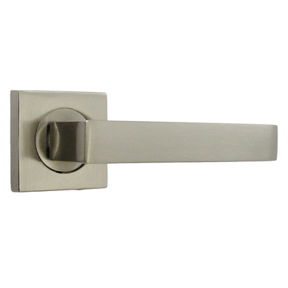 Marketplace JPG companion for Cafri Door Handle Satin Nickel Rectangular Lever on Square Rose Internal Latch Handles