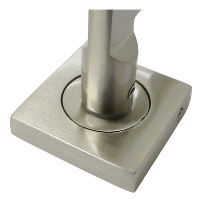 Marketplace JPG companion for UNO Door Handle Satin Nickel Modern Lever on Square Rose Internal Latch Handles