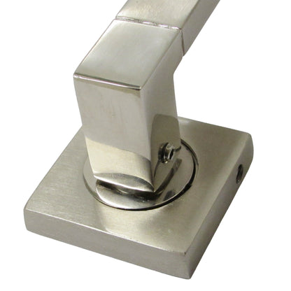 Marketplace JPG companion for Cafri Line Door Handle Satin Nickel Rectangular Lever on Square Rose Internal Handles + 64mm Latch & Hinges