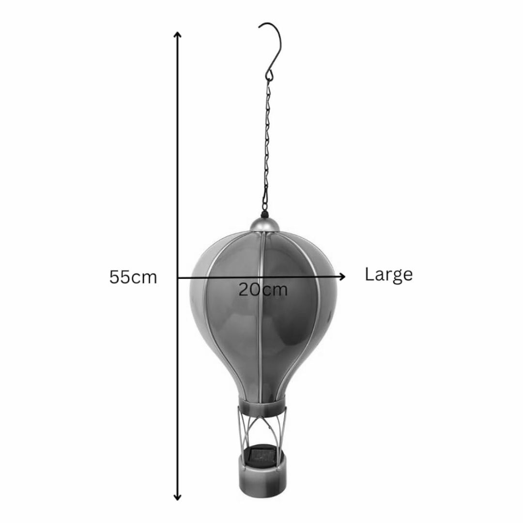 Spectrum Solar Hot Air Balloon – Outdoor Hanging LED Light for Garden, Patio & Porch Décor