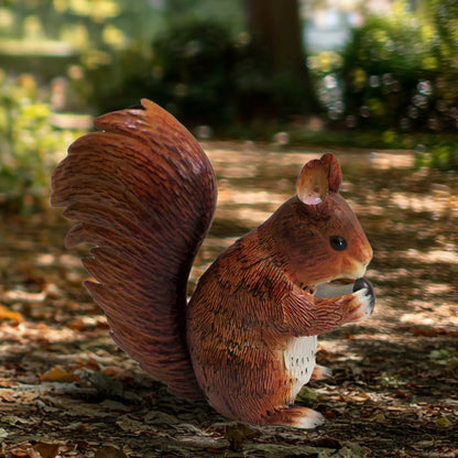 Marketplace JPG companion for Metal Red Squirrel Garden Sculpture - 26cm x 10cm x 23cm