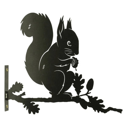 Marketplace JPG companion for Squirrel Branch Metal Black Silhouette, Tree or Fence Mountable Decoration - 32cm x 29cm x 1.5cm