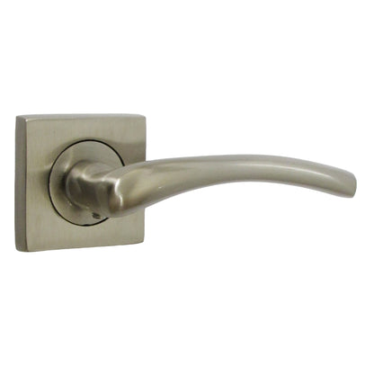 Marketplace JPG companion for Zena Door Handle Satin Nickel Lever on Square Rose Internal Latch Handles 64mm Latch