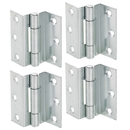 Charnières coudées anti-tempête de 63 mm - Fermeture de fenêtre en bois en laiton zingué pour caravane 