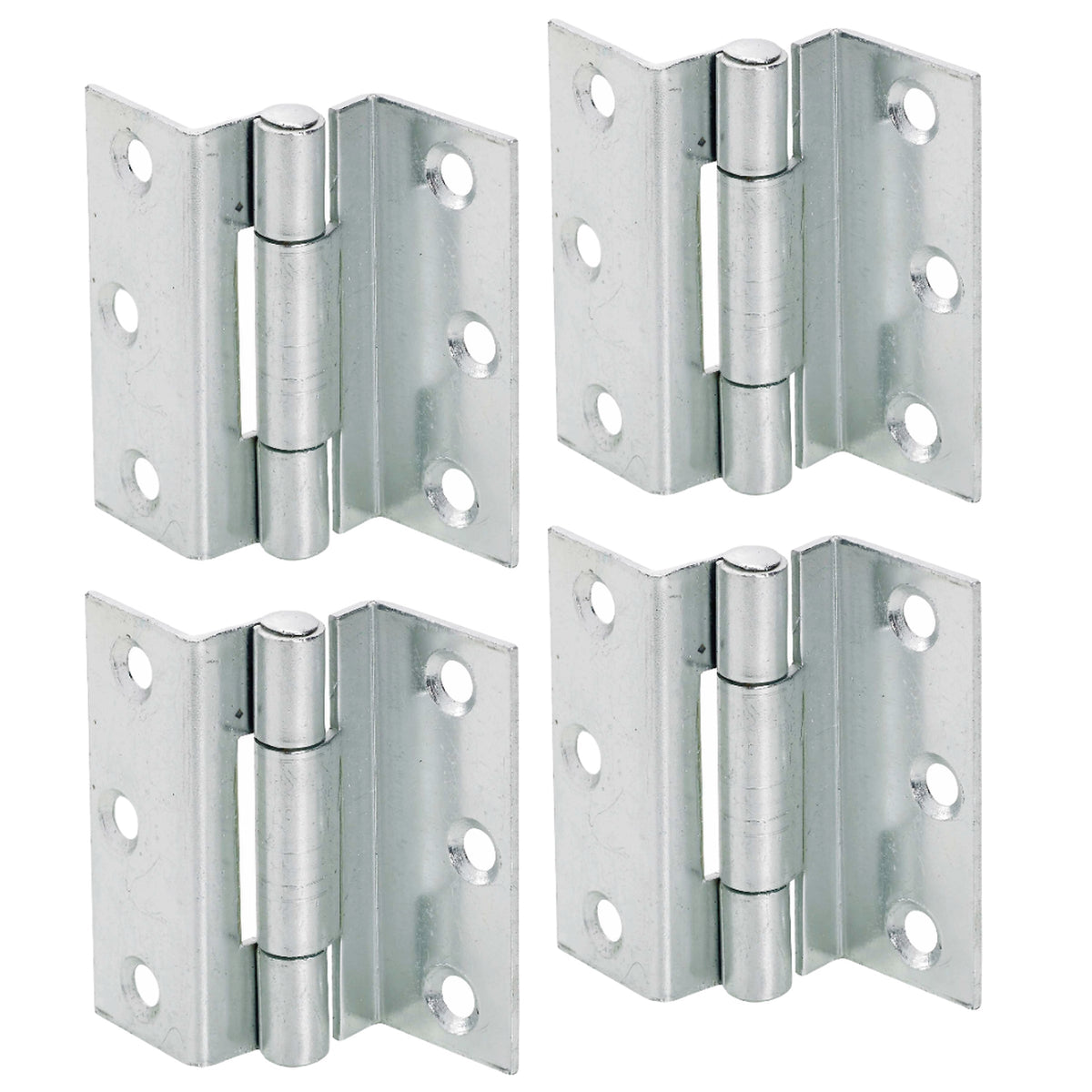 Marketplace JPG companion for Stormproof 63mm Cranked Hinges - Zinc Plated Brass Timber Window Caravan Shut - 2"